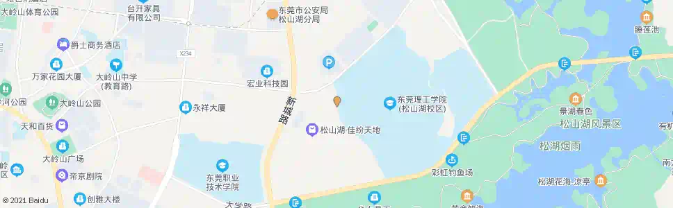 东莞道滘教师村路口_公交站地图_东莞公交_妙搜公交查询2025