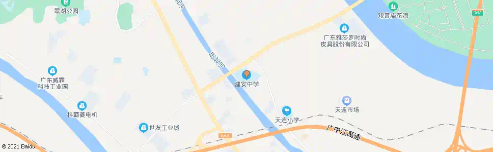 佛山建安中学_公交站地图_佛山公交_妙搜公交查询2025