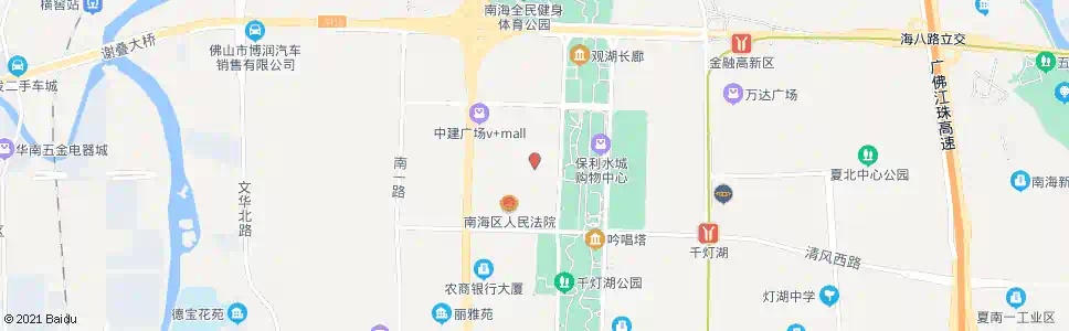 佛山海景花园南_公交站地图_佛山公交_妙搜公交查询2025