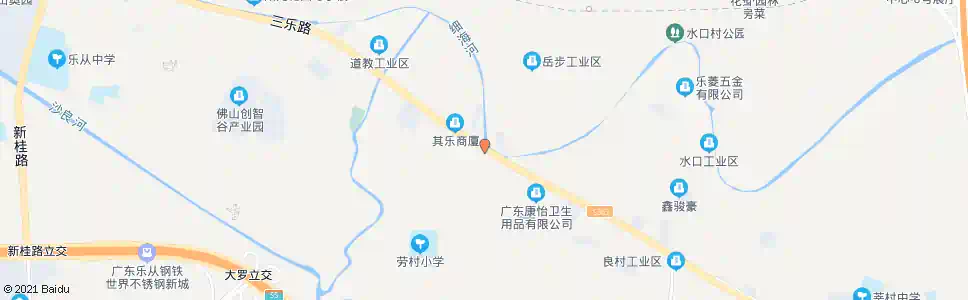 佛山劳村牌坊_公交站地图_佛山公交_妙搜公交查询2025