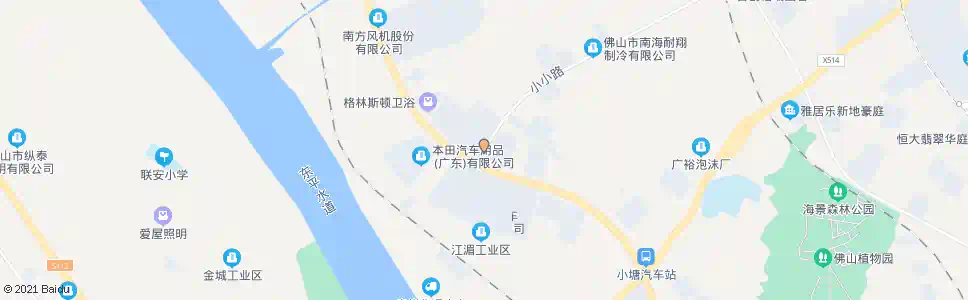 佛山小小路南_公交站地图_佛山公交_妙搜公交查询2025