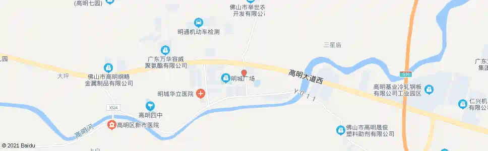 佛山明城镇行政服务中心_公交站地图_佛山公交_妙搜公交查询2025
