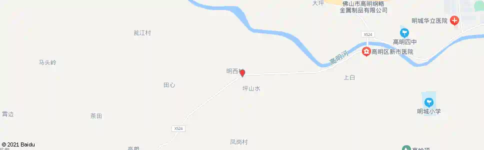 佛山坪山水(东行)_公交站地图_佛山公交_妙搜公交查询2025