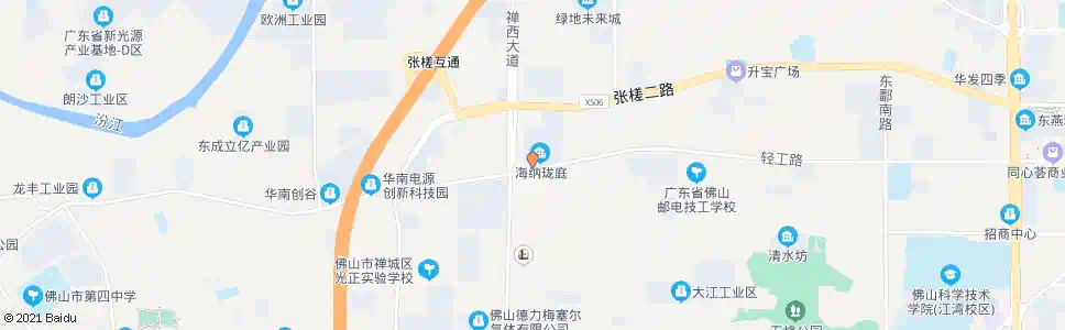 佛山领地海纳珑庭公交首末站_公交站地图_佛山公交_妙搜公交查询2025
