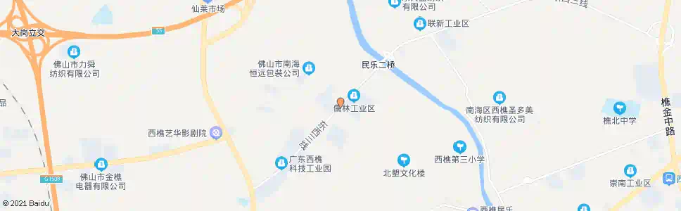 佛山儒林工业区_公交站地图_佛山公交_妙搜公交查询2025