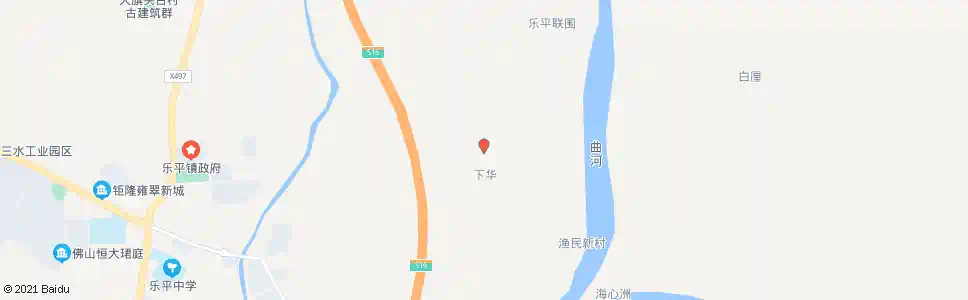 佛山上华村_公交站地图_佛山公交_妙搜公交查询2025