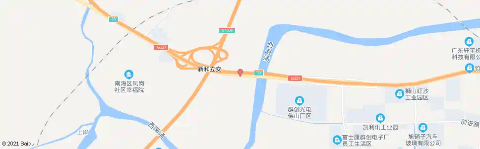 佛山新沙大桥_公交站地图_佛山公交_妙搜公交查询2025