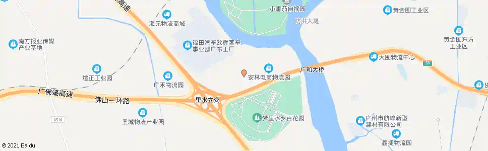 佛山金叶村_公交站地图_佛山公交_妙搜公交查询2025