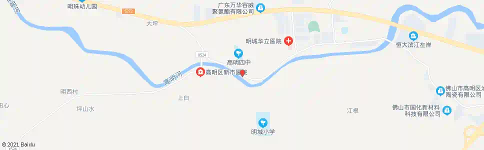佛山高明四中_公交站地图_佛山公交_妙搜公交查询2025