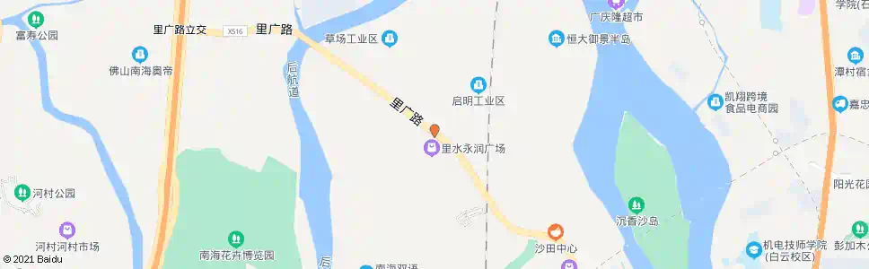 佛山草场_公交站地图_佛山公交_妙搜公交查询2025