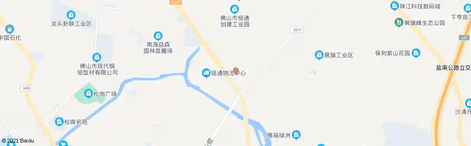 佛山大冲市场(大甘路)_公交站地图_佛山公交_妙搜公交查询2025