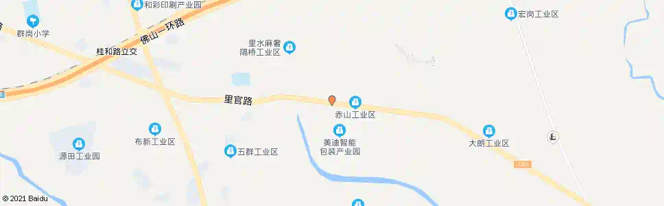 佛山赤山工业区路口_公交站地图_佛山公交_妙搜公交查询2025