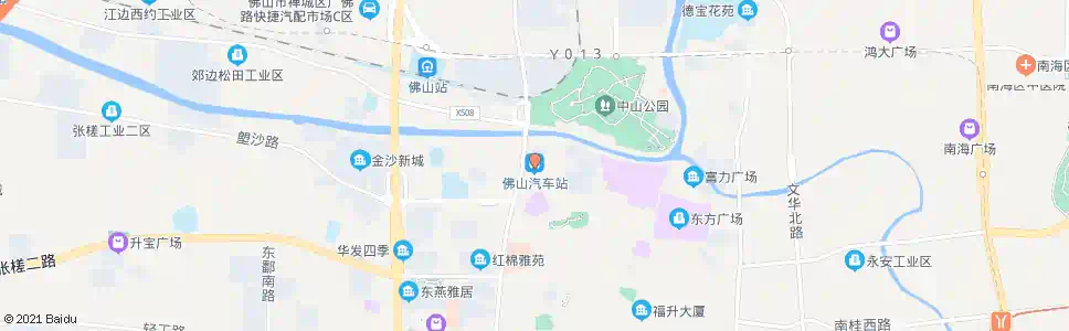 佛山流花车站总站_公交站地图_佛山公交_妙搜公交查询2025