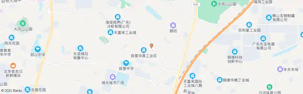 佛山容里恒业路口_公交站地图_佛山公交_妙搜公交查询2025