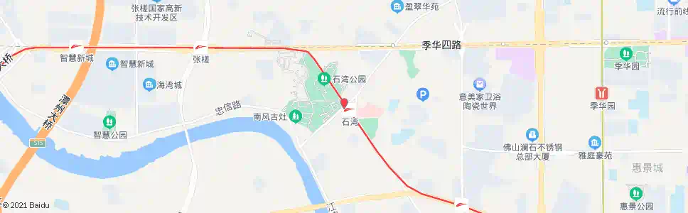 佛山石湾公园_公交站地图_佛山公交_妙搜公交查询2025