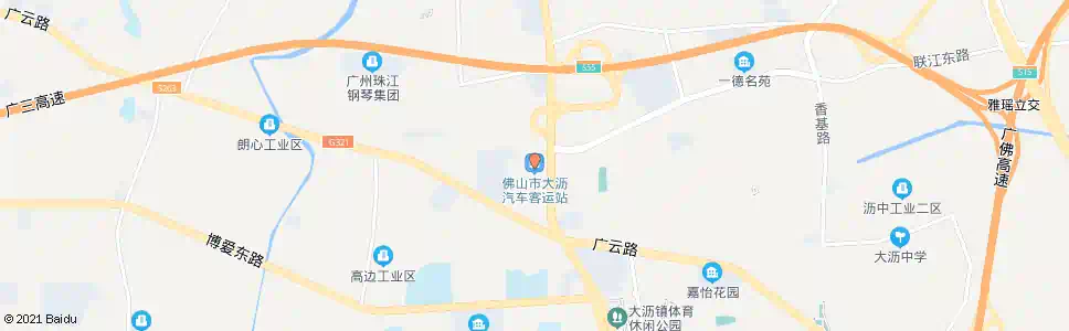 佛山大沥_公交站地图_佛山公交_妙搜公交查询2025