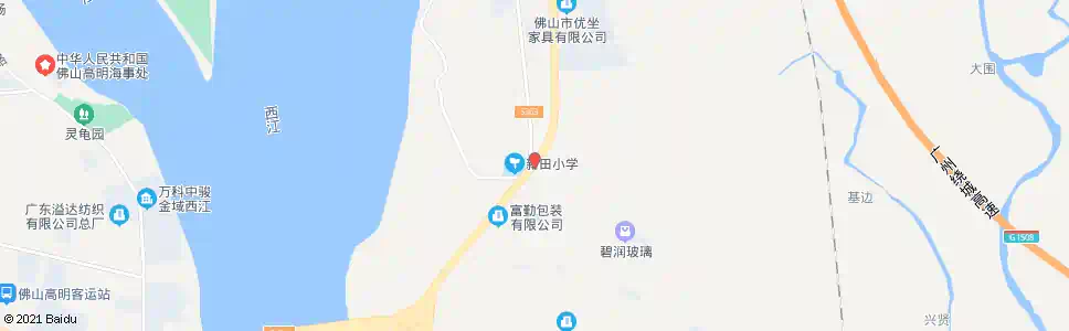 佛山新田_公交站地图_佛山公交_妙搜公交查询2025