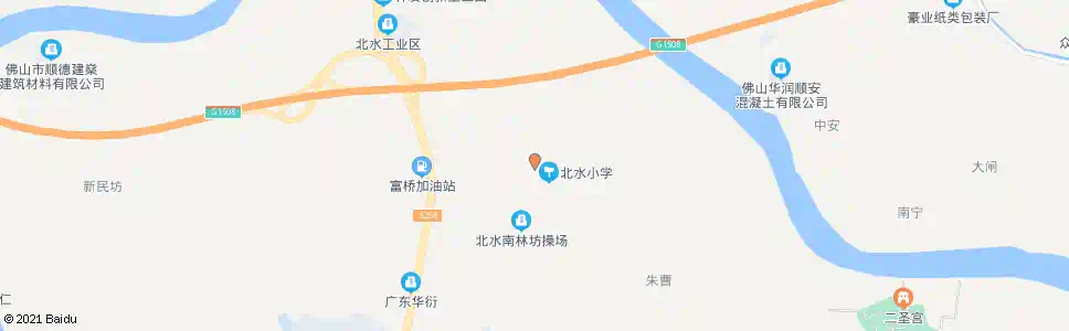 佛山北水村_公交站地图_佛山公交_妙搜公交查询2025