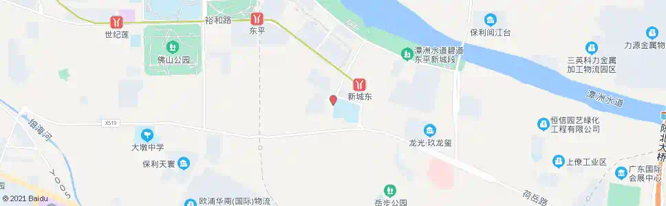 佛山东平小学(正门)_公交站地图_佛山公交_妙搜公交查询2025