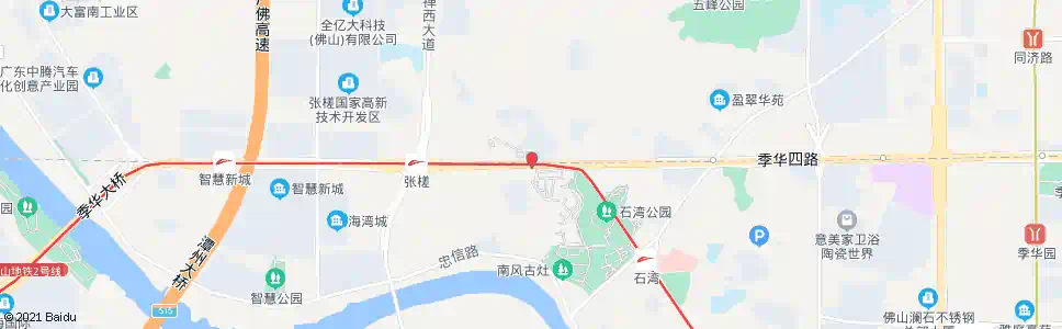 佛山季华三路_公交站地图_佛山公交_妙搜公交查询2025