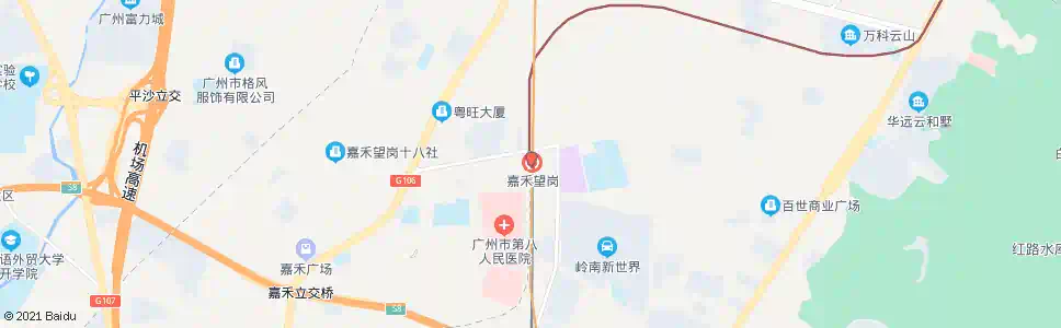 广州地铁嘉禾望岗总站_公交站地图_广州公交_妙搜公交查询2025
