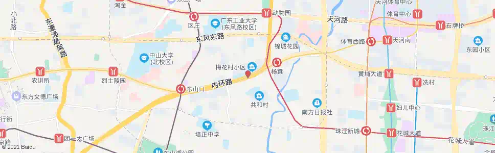广州梅花村_公交站地图_广州公交_妙搜公交查询2025