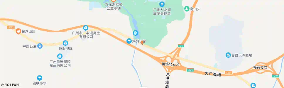 广州九龙湖_公交站地图_广州公交_妙搜公交查询2025