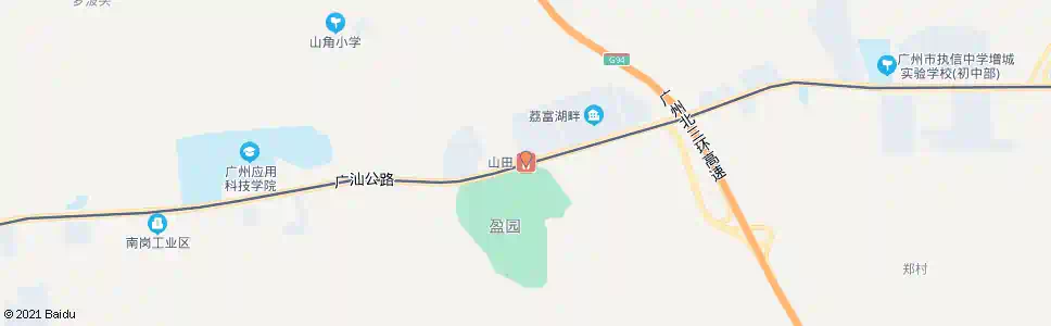 广州石山田_公交站地图_广州公交_妙搜公交查询2025