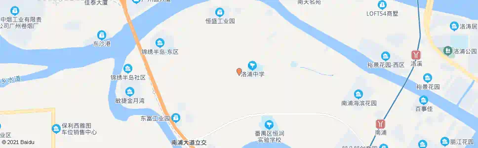 广州西二村市场_公交站地图_广州公交_妙搜公交查询2025