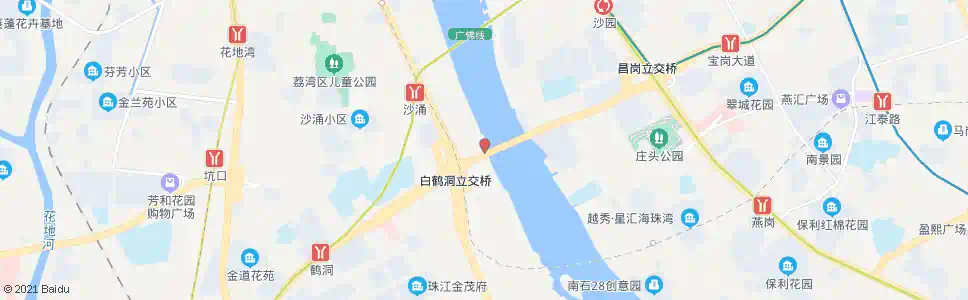 广州白鹤洞码头_公交站地图_广州公交_妙搜公交查询2025