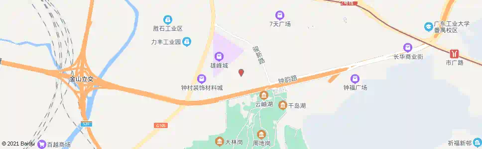 广州锦绣桃园_公交站地图_广州公交_妙搜公交查询2025