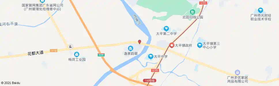 广州杨一村_公交站地图_广州公交_妙搜公交查询2025