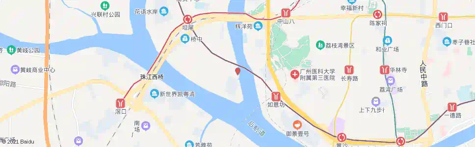 广州坦尾码头_公交站地图_广州公交_妙搜公交查询2025