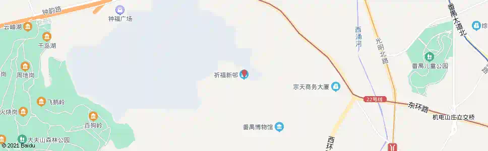 广州祈福新村_公交站地图_广州公交_妙搜公交查询2025