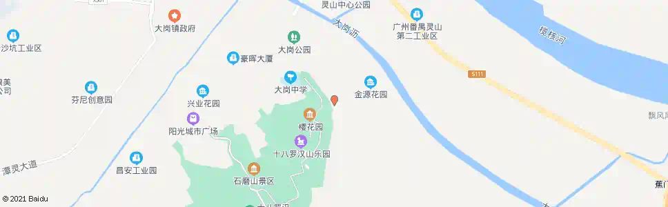广州金源花园_公交站地图_广州公交_妙搜公交查询2025