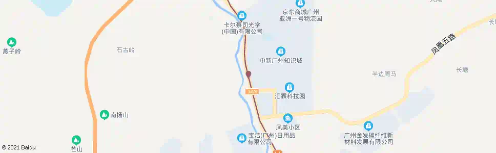 广州富田岗_公交站地图_广州公交_妙搜公交查询2025