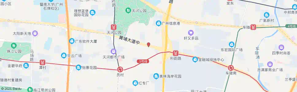 广州员村五横路口_公交站地图_广州公交_妙搜公交查询2025