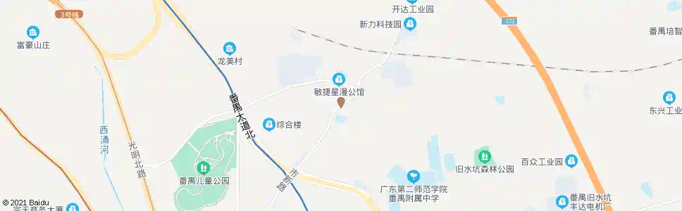 广州蔡三村_公交站地图_广州公交_妙搜公交查询2025