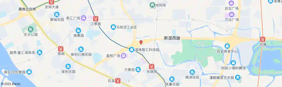 广州东晓南路口_公交站地图_广州公交_妙搜公交查询2025