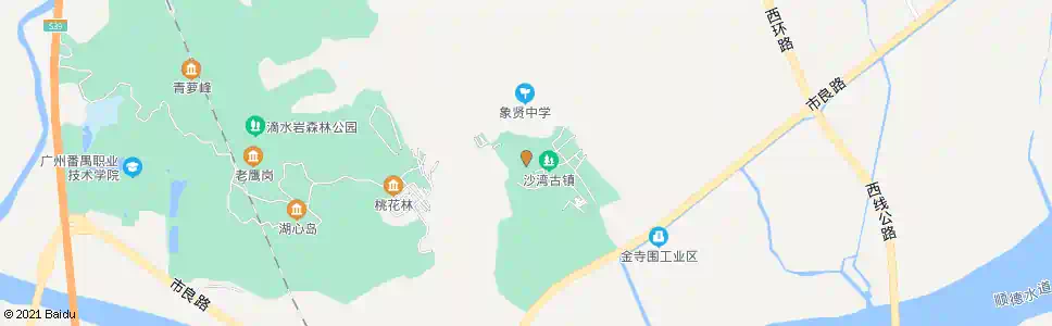 广州沙湾敬老院_公交站地图_广州公交_妙搜公交查询2025