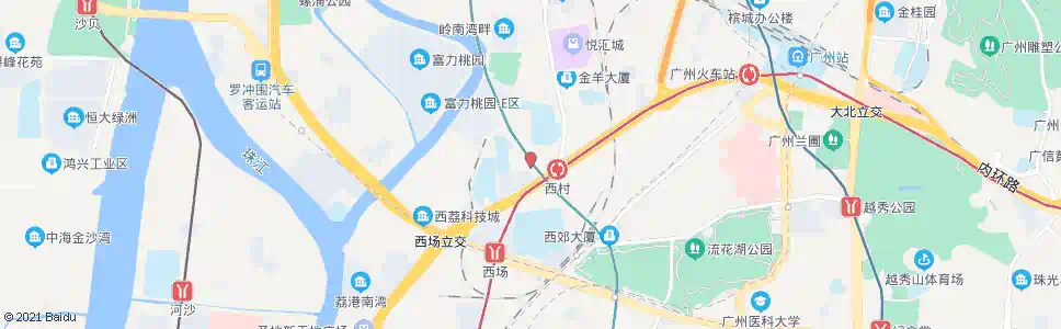广州西增路口_公交站地图_广州公交_妙搜公交查询2025