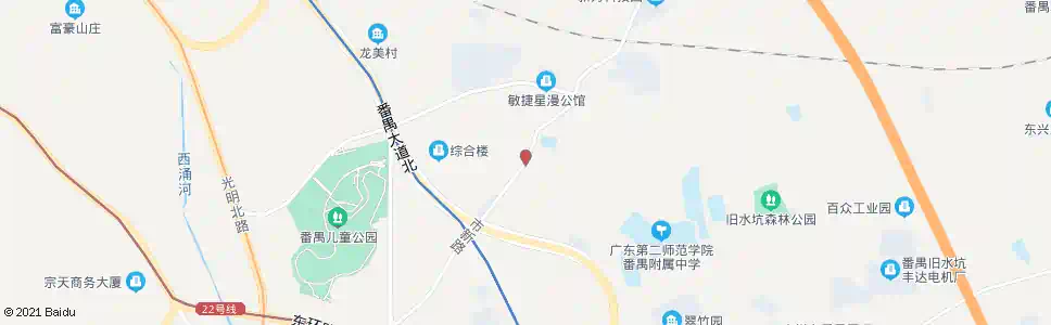 广州蔡边村(番禺大道)_公交站地图_广州公交_妙搜公交查询2025