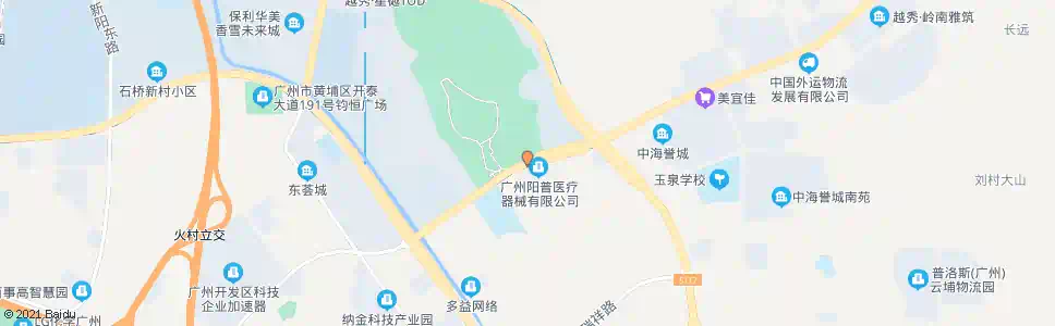 广州植树公园_公交站地图_广州公交_妙搜公交查询2025