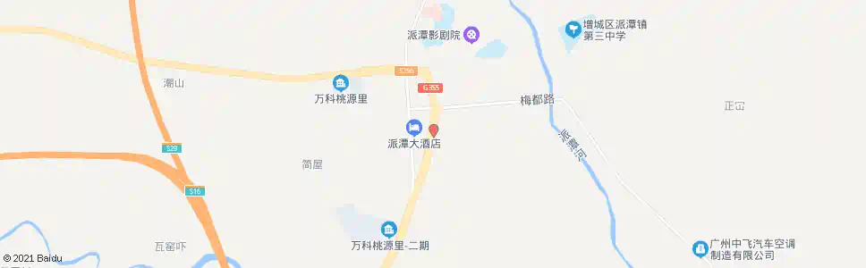 广州派潭交管所_公交站地图_广州公交_妙搜公交查询2025