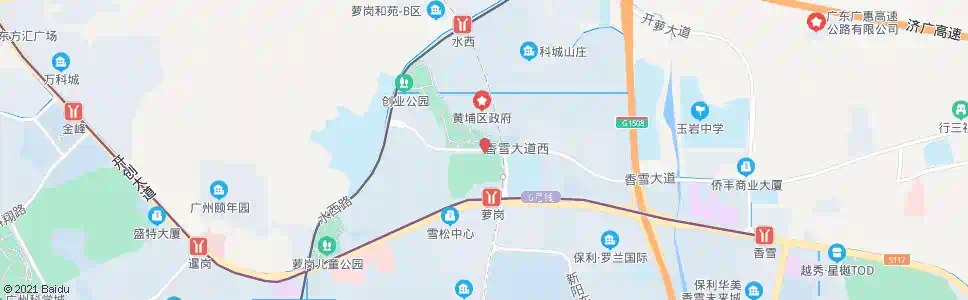 广州萝岗市民广场_公交站地图_广州公交_妙搜公交查询2025