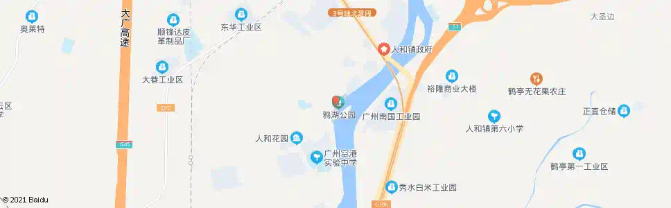 广州鸦湖公园_公交站地图_广州公交_妙搜公交查询2025