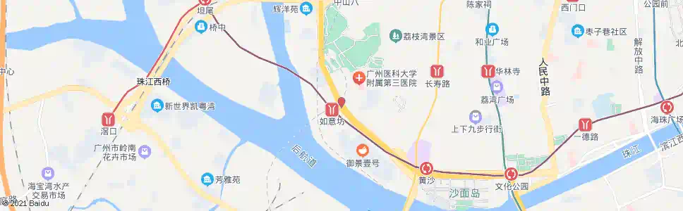 广州多宝路(黄沙大道口)_公交站地图_广州公交_妙搜公交查询2025