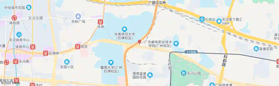广州中山桥_公交站地图_广州公交_妙搜公交查询2025