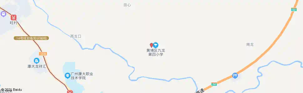 广州洋田村_公交站地图_广州公交_妙搜公交查询2025