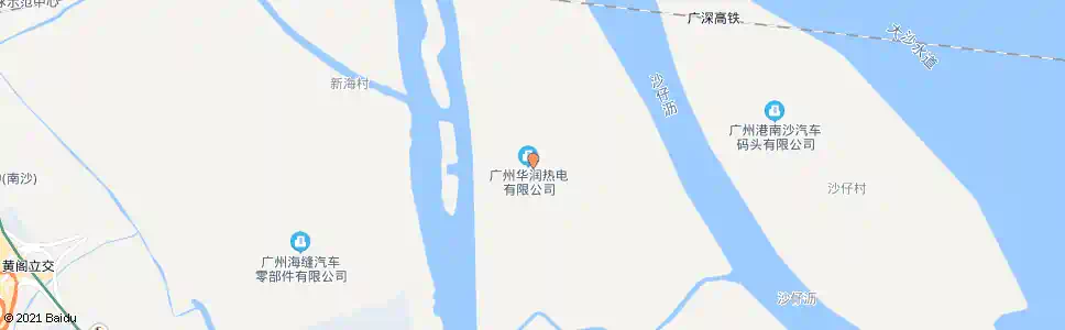 广州华润热电厂_公交站地图_广州公交_妙搜公交查询2025